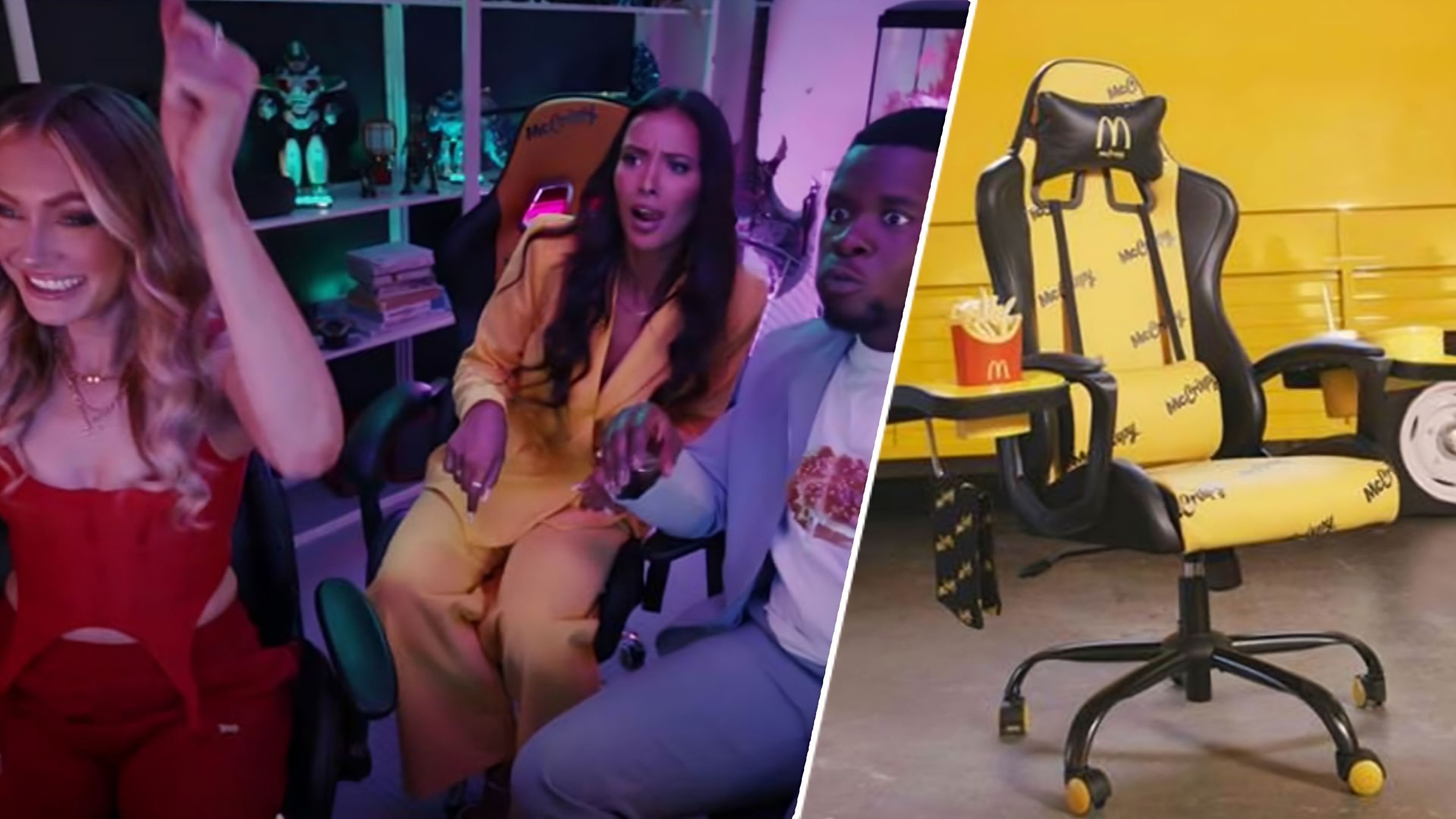 McDonald’s offers up the McCrispy gaming chair, complete with fries holder and burger warmer